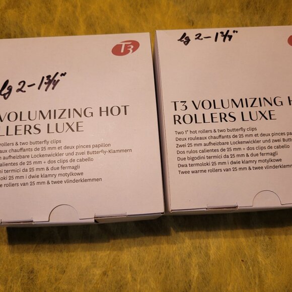 T3 Volumizing Hot Rollers Luxe 4 Rollers , 4 Clips, Size 1 3/4" - Picture 3 of 4